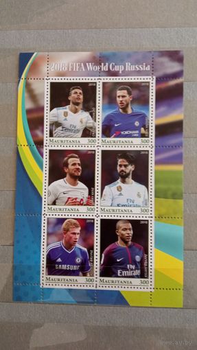 Блок футбол спорт чемпионаты мира   MNH
