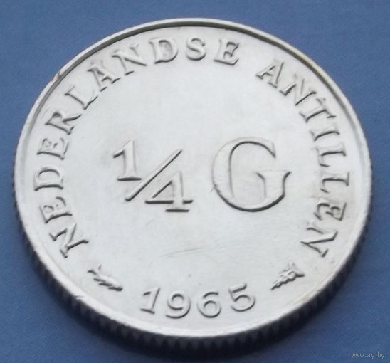 Нидерландские Антилы. 1\4 гульдена 1965