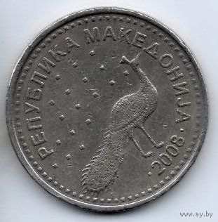 БЫВШАЯ ЮГОСЛАВСКАЯ РЕСПУБЛИКА МАКЕДОНИЯ  10 ДЕНАРОВ 2008. ФАУНА. ПАВЛИН