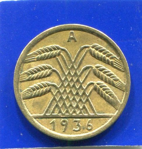 Германия 5 пфеннигов , рейхспфеннигов 1936 А