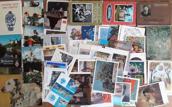 Оптовый лот открыток 50-х -80-х гг. разной тематики.Чистые.Около 200шт с 1р без МЦ.