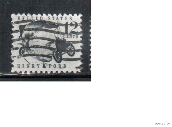 США-1968, (Мих.961 ) , гаш. , Стандарт, Личности,Форд, Автомобили (одиночка),(1)