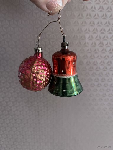 Ёлочные игрушки ГДР за 2 шт.
