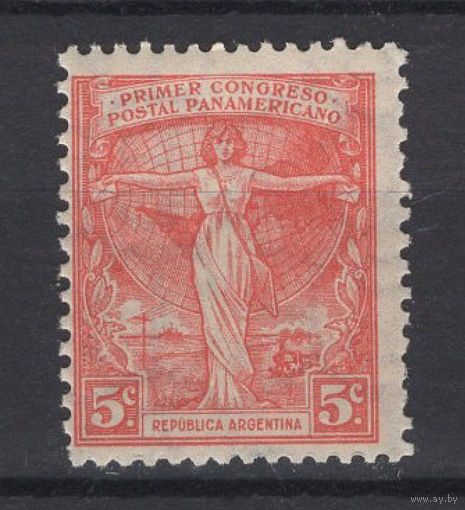 1921 Аргентина ** Панамериканский почтовый конгресс, Аллегория