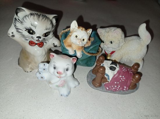 Кот, котенок. Кошка. Котик. Статуэтки. Миниатюра.