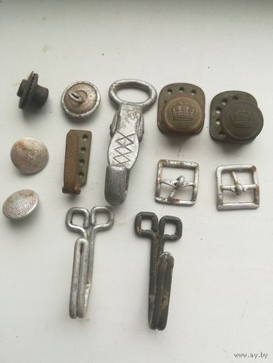 Сборный лот немецкой фурнитуры. С рубля.