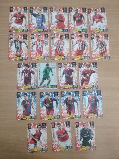 Карточки PANINI. Нет 12-ой по счету . Манчестер Юнайтед, Бавария, Рубин, Барселона, Арсенал. Цена за 1 шт. Почтой не высылаю.