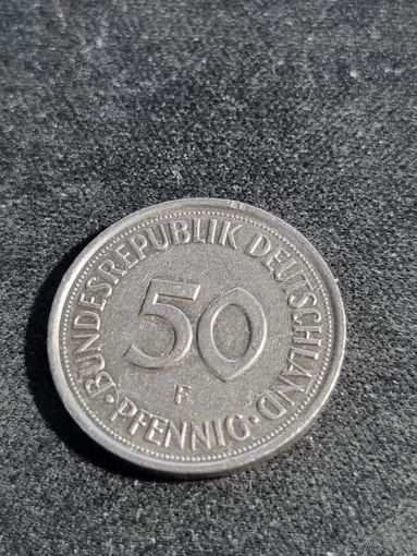 Германия  50 пфеннигов 1982  F