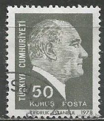 Турция. Кемаль Ататюрк. Первый президент. 1978г. Mi#2447.