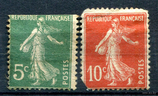 Франция (Республика) - 1906/20г. - сеятельница - 2 марки - чистая, без клея, MH. #1-Fr-13-A-1