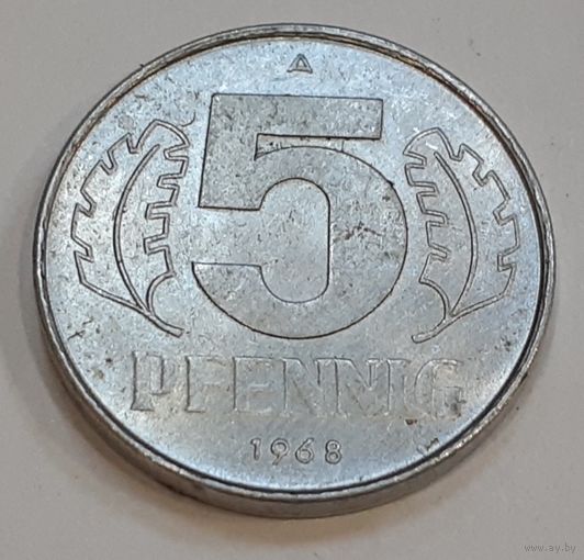 Германия - ГДР 5 пфеннигов, 1968 (2-11-153)