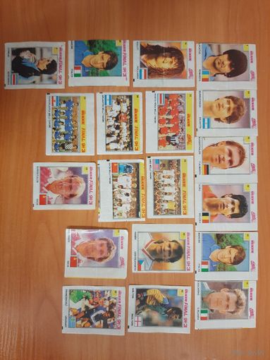 ВКЛАДЫШИ ULKER FINAL ФИНАЛ (разные серии). Лот в коллекцию.