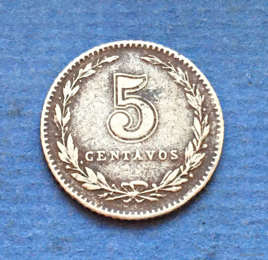 Аргентина 5 сентаво (центаво) 1908