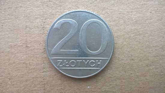 Польша 20 злотых, 1989г. (D-8)