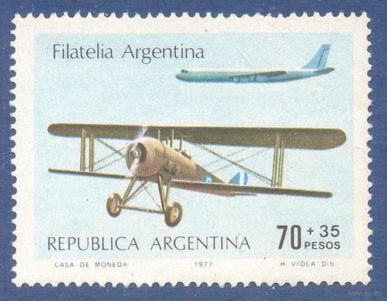 Аргентина 1977 авиация филателия
