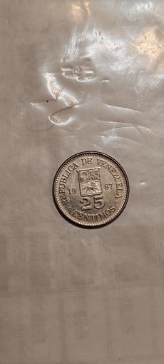 Венесуэла 25 сентавос 1987