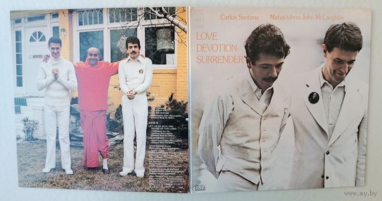 Carlos Santana, Mahavishnu John McLaughlin - Love Devotion Surrender (JAPAN винил LP 1973)