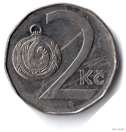 Чехия. 2 кроны. 1993 г.