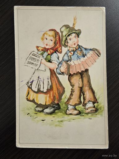 1960-е подписанная открытка Германия