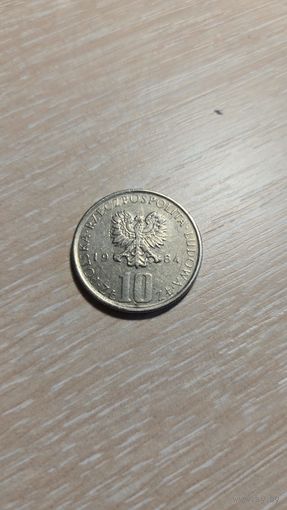 Польша 10 злотых 1984 год
