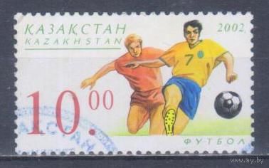 [211] Казахстан 2002. Спорт.Футбол. Гашеная марка.