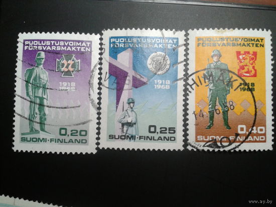 Финляндия 1968 50 лет финской армии полная серия