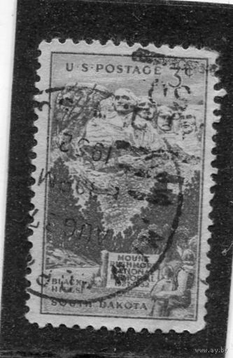 США. Южная Дакота. 25 лет мемориала Президентов на горе Рамшор