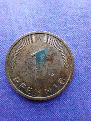 Германия ФРГ 1 пфенниг 1983 J