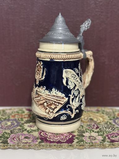 Старинные немецкий пивной бокал, Германия, много лотов с рубля