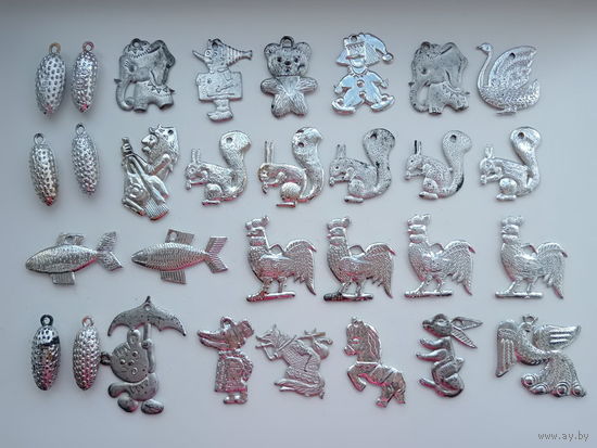 Ёлочные игрушки. СССР. 30 шт.