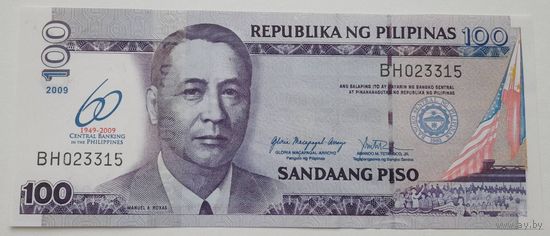 Филиппины 100 писо 2009 года UNC