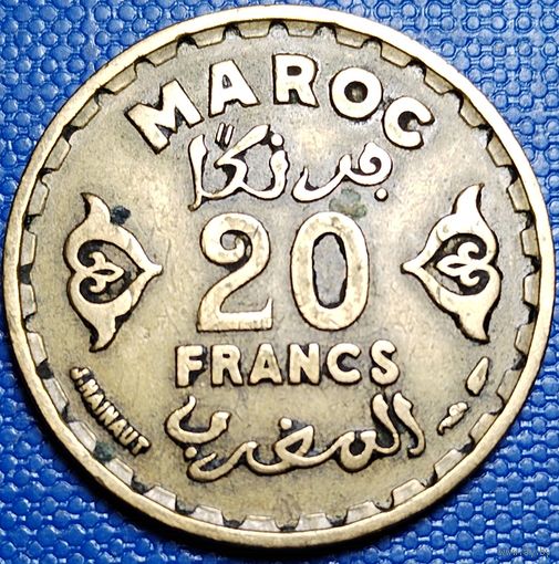 Марокко 20 франков 1952 г.