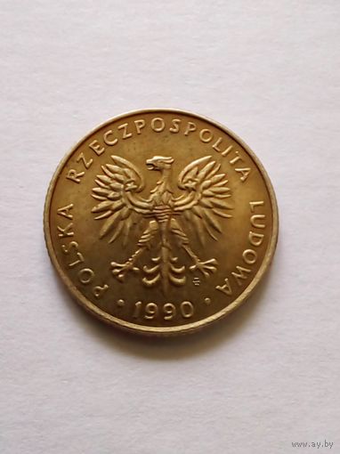 Польша.10 злотых 1990 г