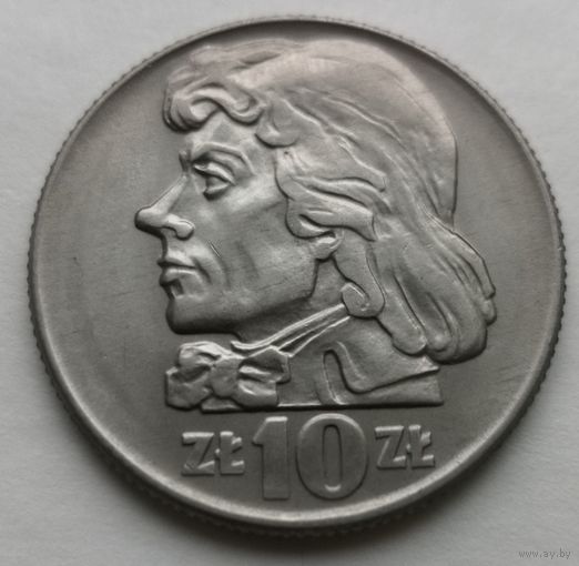 10 злотых 1966 год .  Польша. Тадеуш Костюшко UNC.  штемпельный блеск. мешковая. малый тираж.