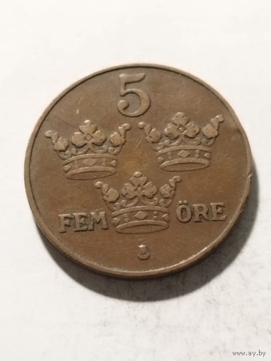Швеция 5 оре 1921