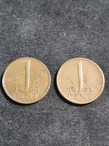 Нидерланды 1 цент 1959 1963