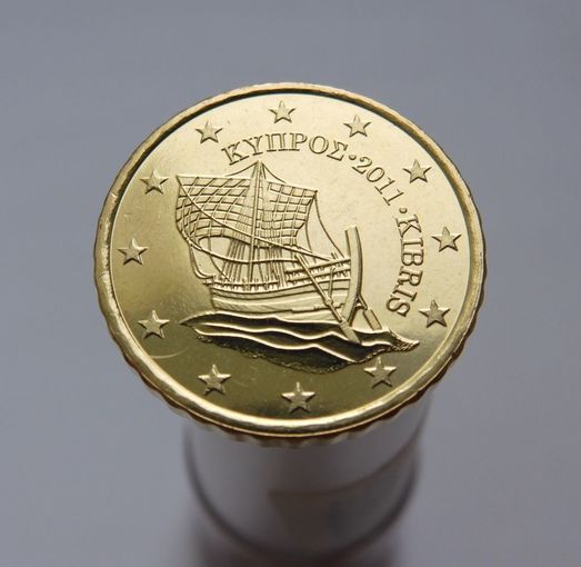 10 евроцентов 2011 Кипр UNC из ролла