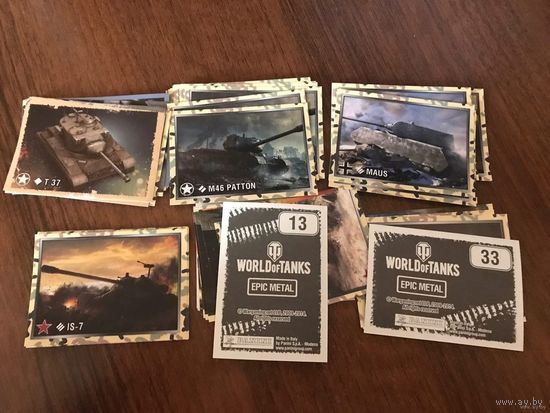 Наклейки для альбома World of Tanks