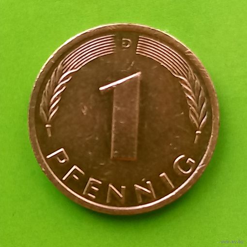 Германия (ФРГ) 1 пфеннинг 1991 год (D)