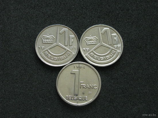 Бельгия 1 франк Q 1991