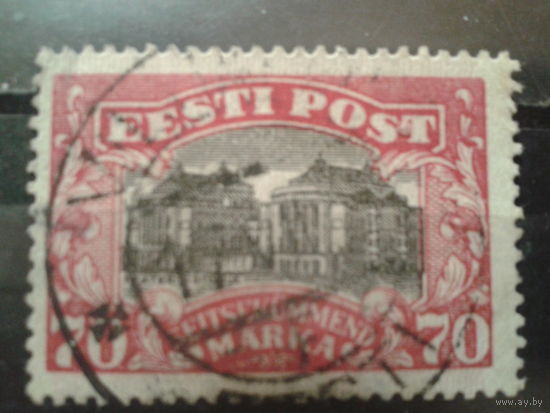 Эстония 1924 театр в Ревеле (Таллин) Михель-10,0 евро гаш
