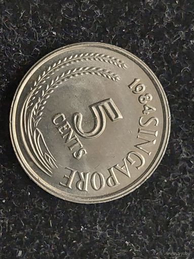 5 центов сингапур 1984