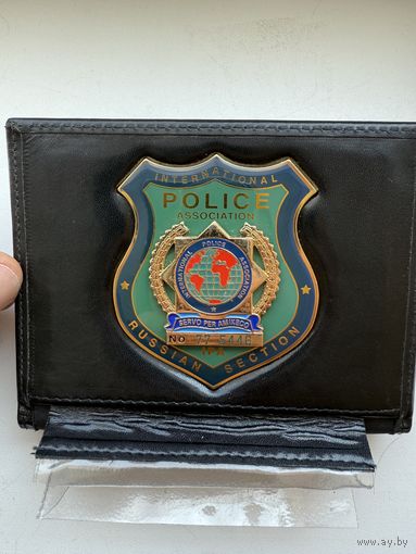Обложка жетон Интерпол Interpol