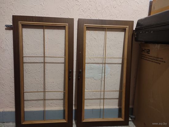 Двери створки ссср от секция сервант натуральный шпон