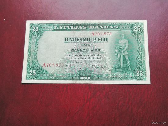 Латвия 25 лат 1938