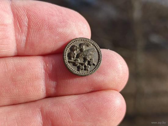 Старинная китайская пуговица. Состояние!