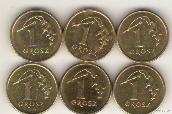 1 грош 2003, 2004, 2005, 2009, 2012, 2013 г. Y#276