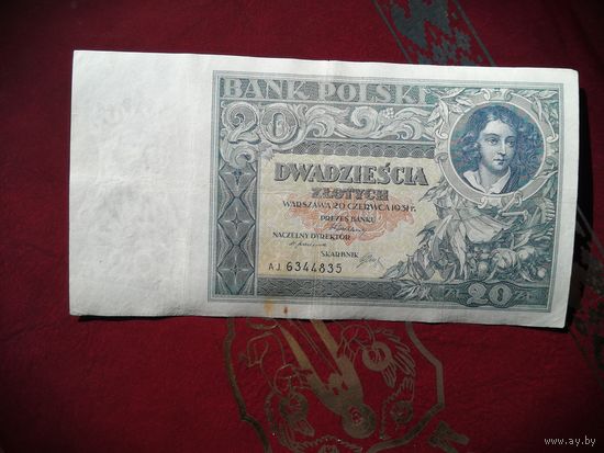 Польша 20 злотых 1931