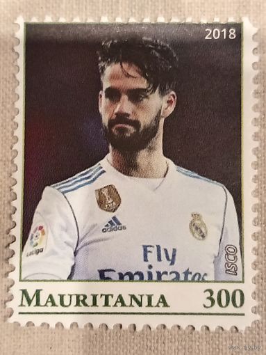 Мавритания 2018. Футбол. Isco. Марка из серии