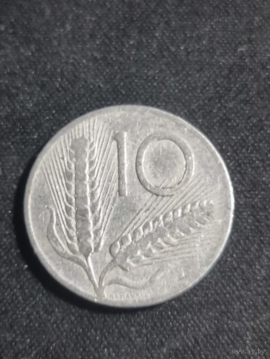 Италия 10 лир 1954
